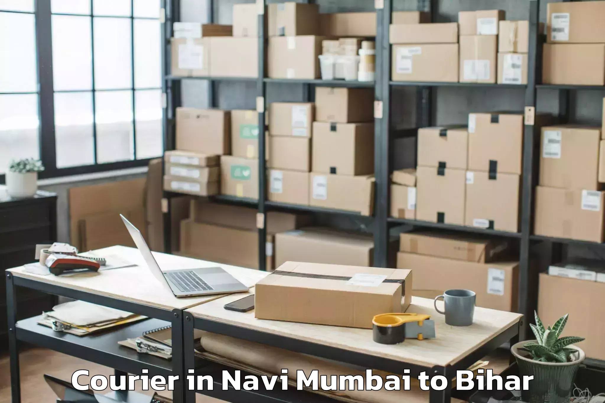 Easy Navi Mumbai to Thawe Courier Booking